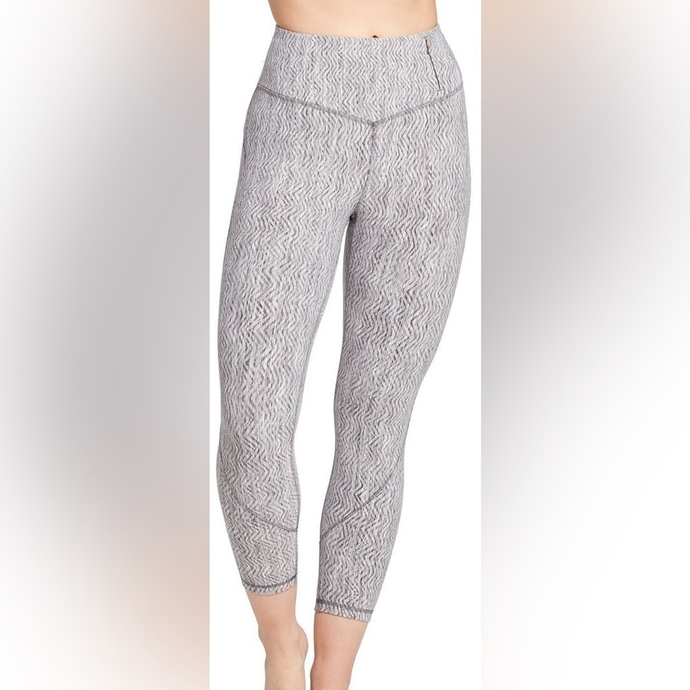 Calia By Carrie Underwood Grey Essential Jacquard High-Rise Leggings Medium